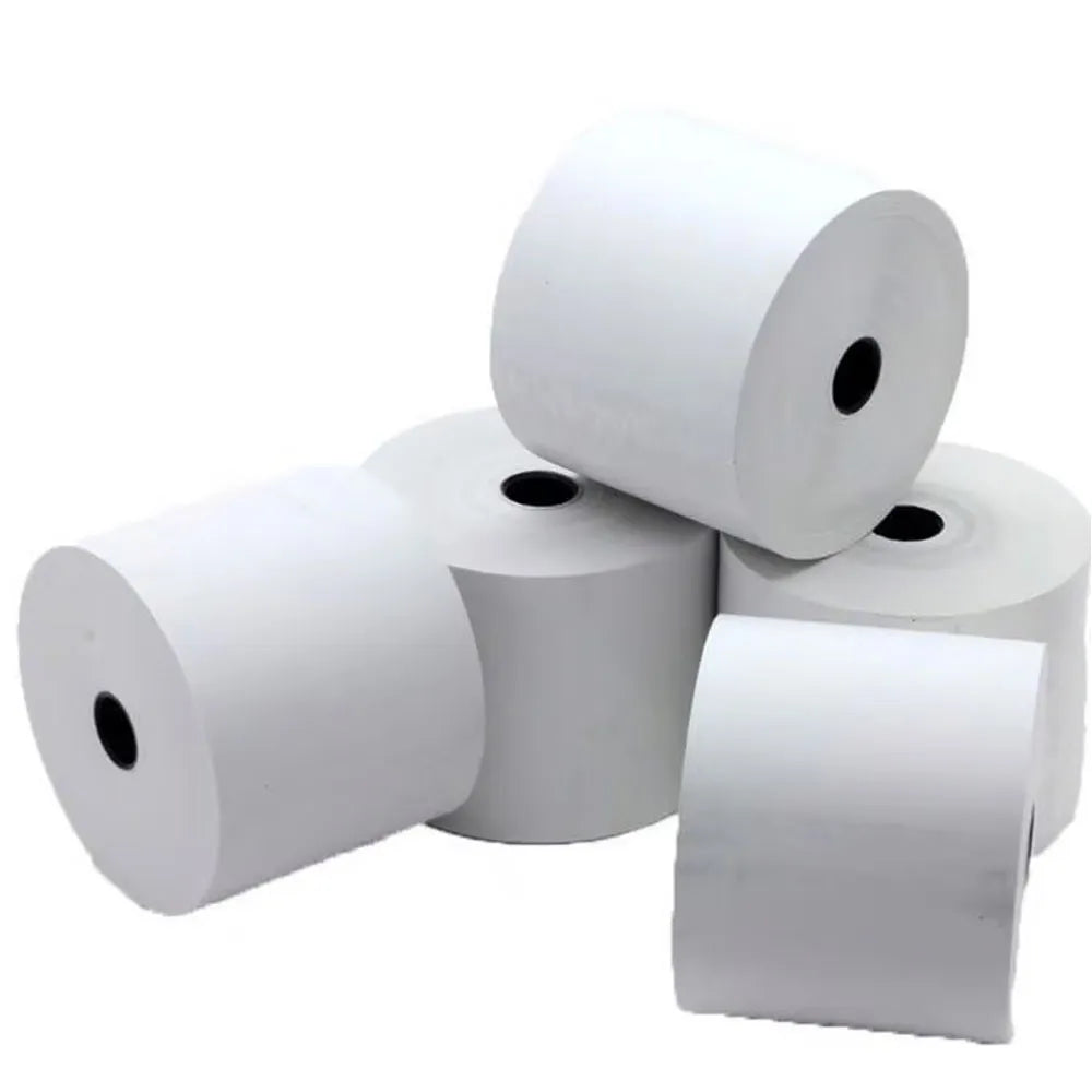 5 Rollos de Papel Térmico 80mm x 80 Metros