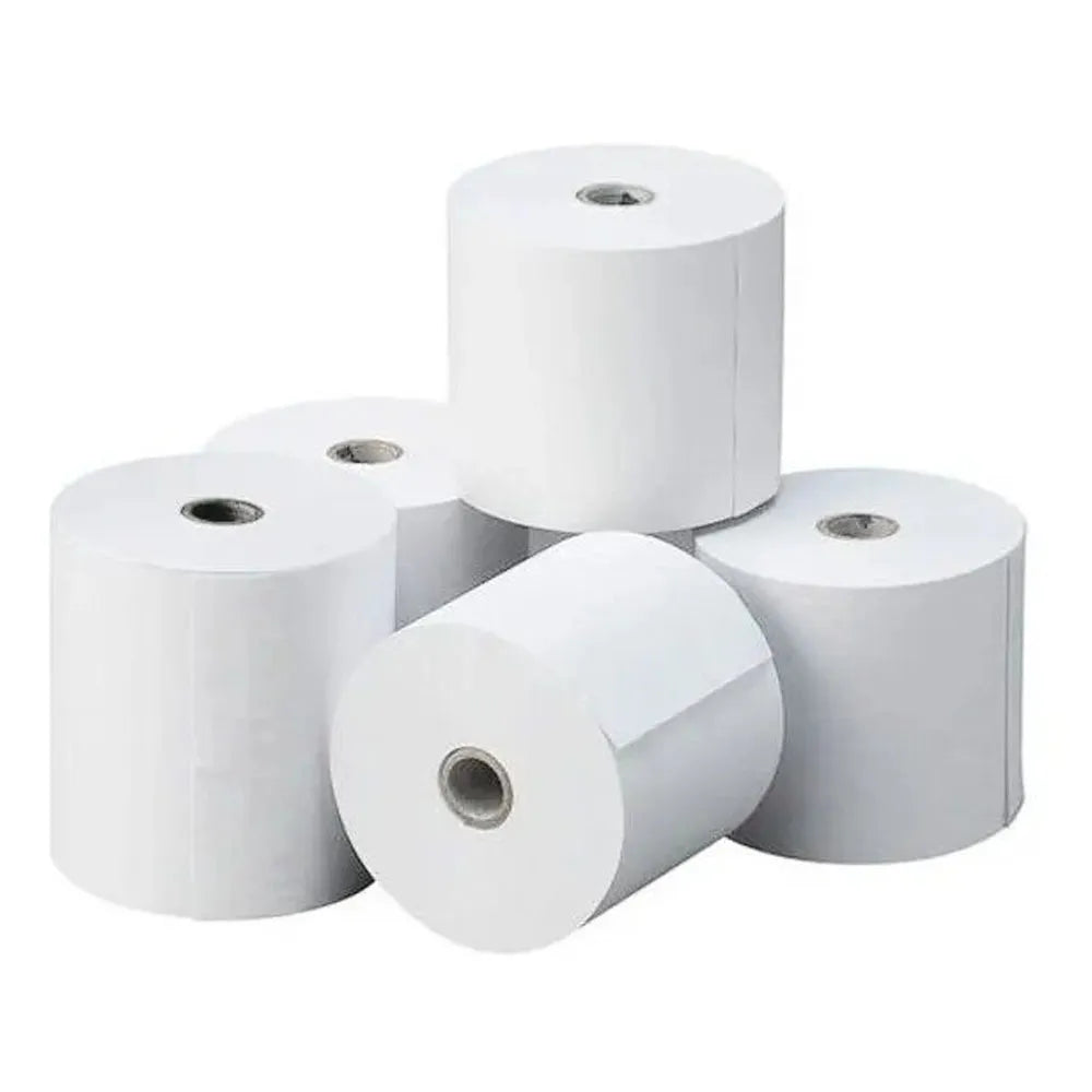 5 Rollos de Papel Térmico 80mm x 80 Metros