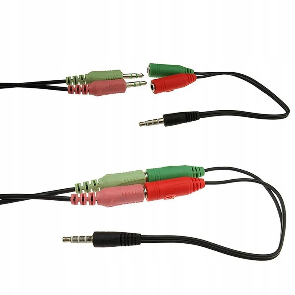 Adaptador Splitter De Audio Aux Jack 3.5mm 1 Macho 2 Hembra Philco