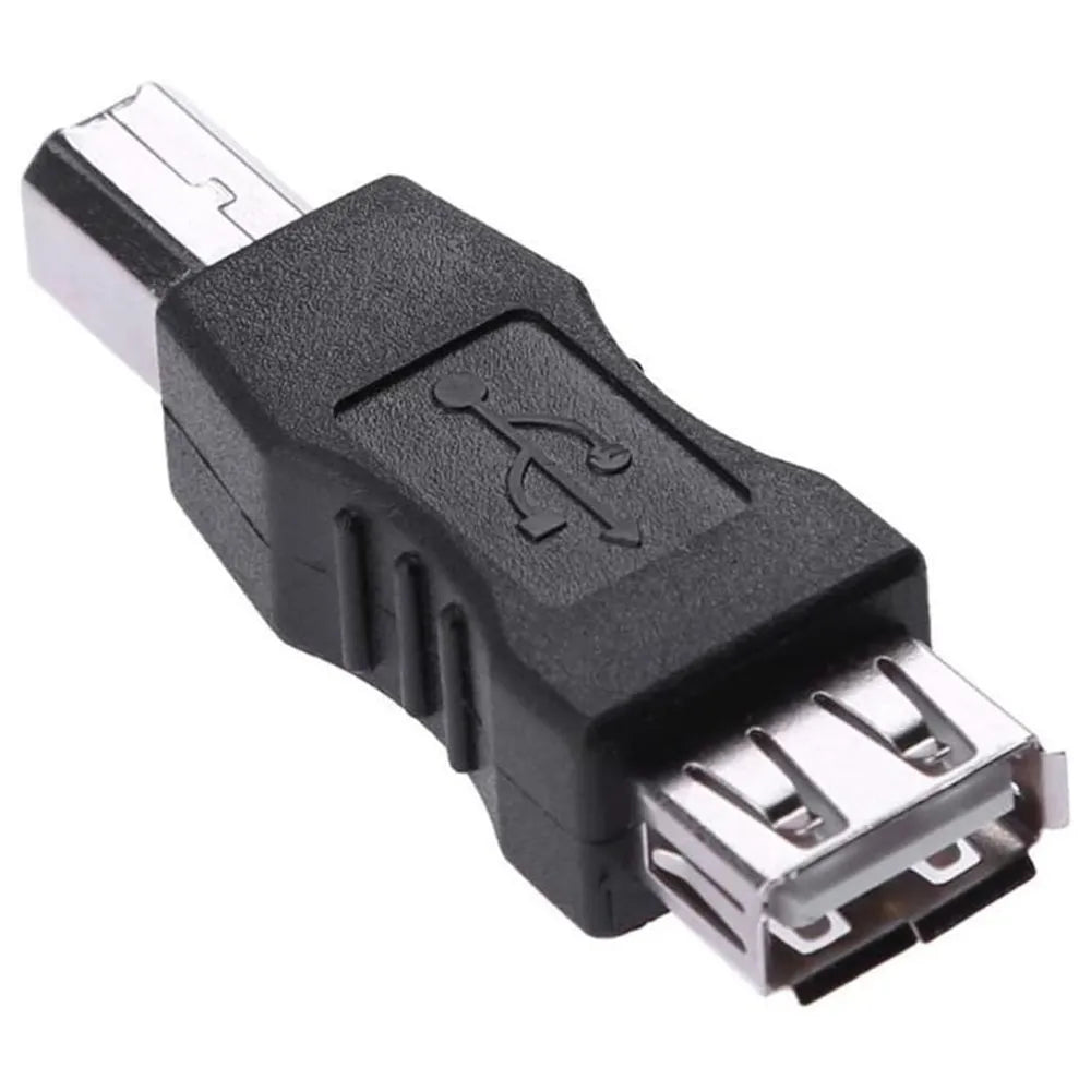 Adaptador USB-B Macho a USB-A Hembra 4 Unidades