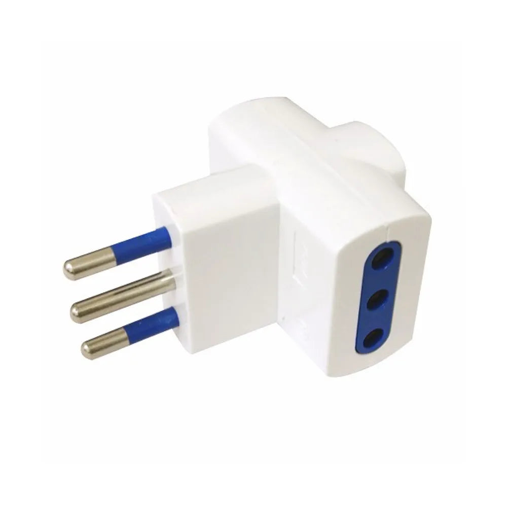 Adaptador de Enchufe Triple 10A 250V 1500W