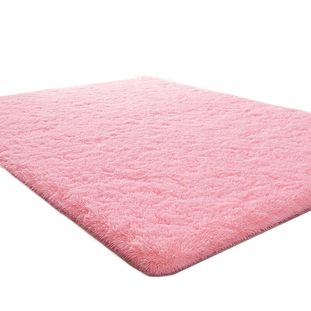 Alfombra Peluda Suave 200 X 240 cm Color Rosa