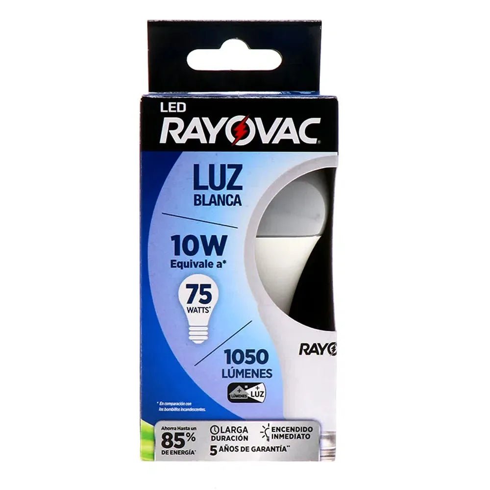 Ampolleta LED 10W E27 220-240V Rayovac Luz Blanca