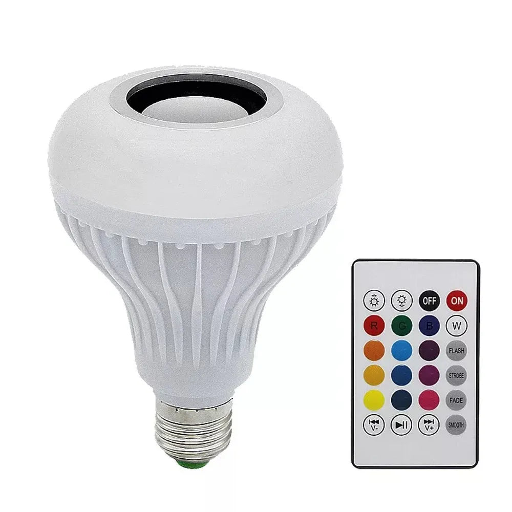 Ampolleta LED 12W E27 Parlante Bluetooth RGB