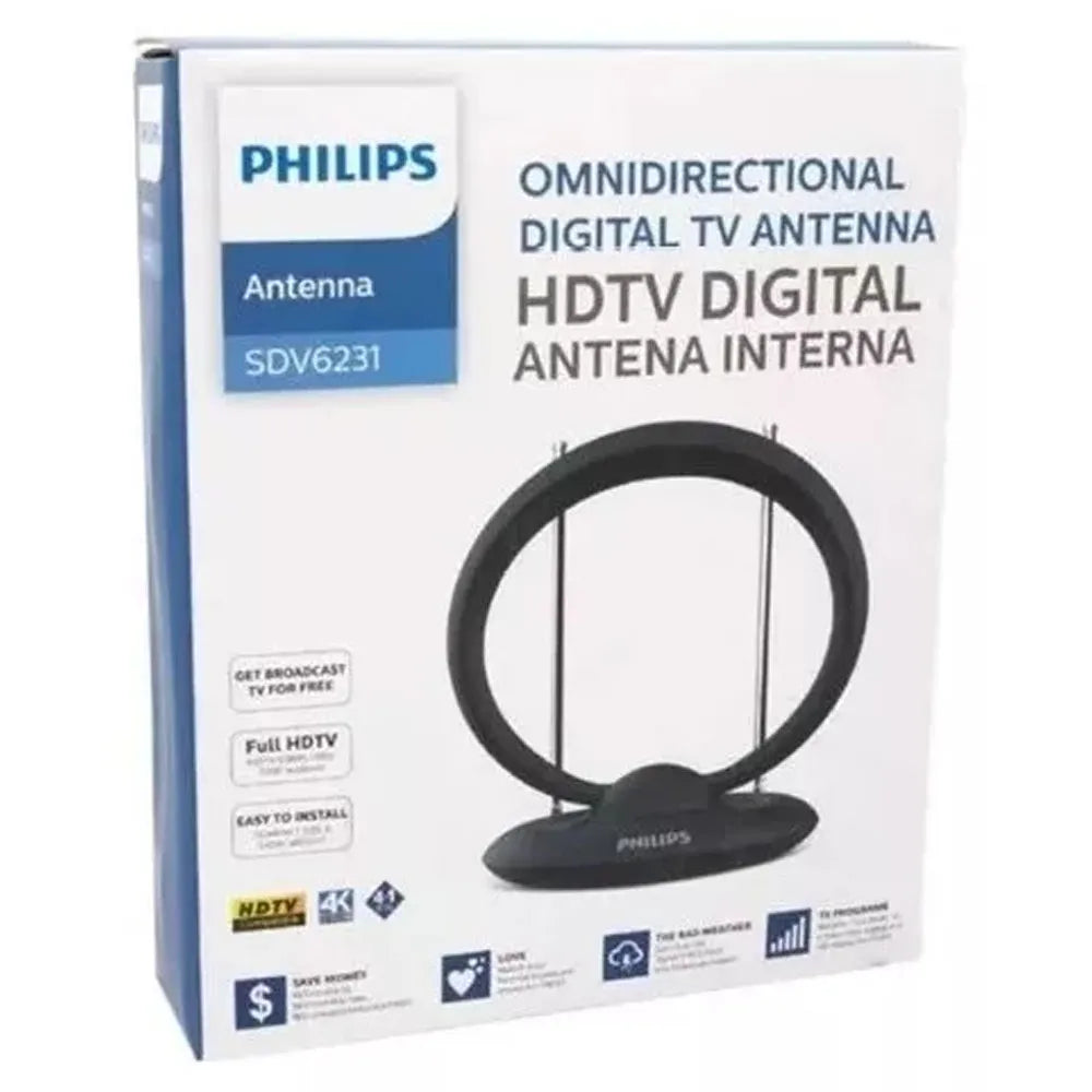 Antena TV Digital Omnidireccional Indoor Philips SDV6231/55