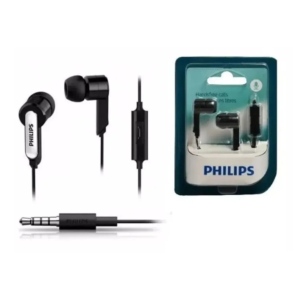 Audífonos Alámbricos In-Ear Manos Libres Philips SHE1405BK