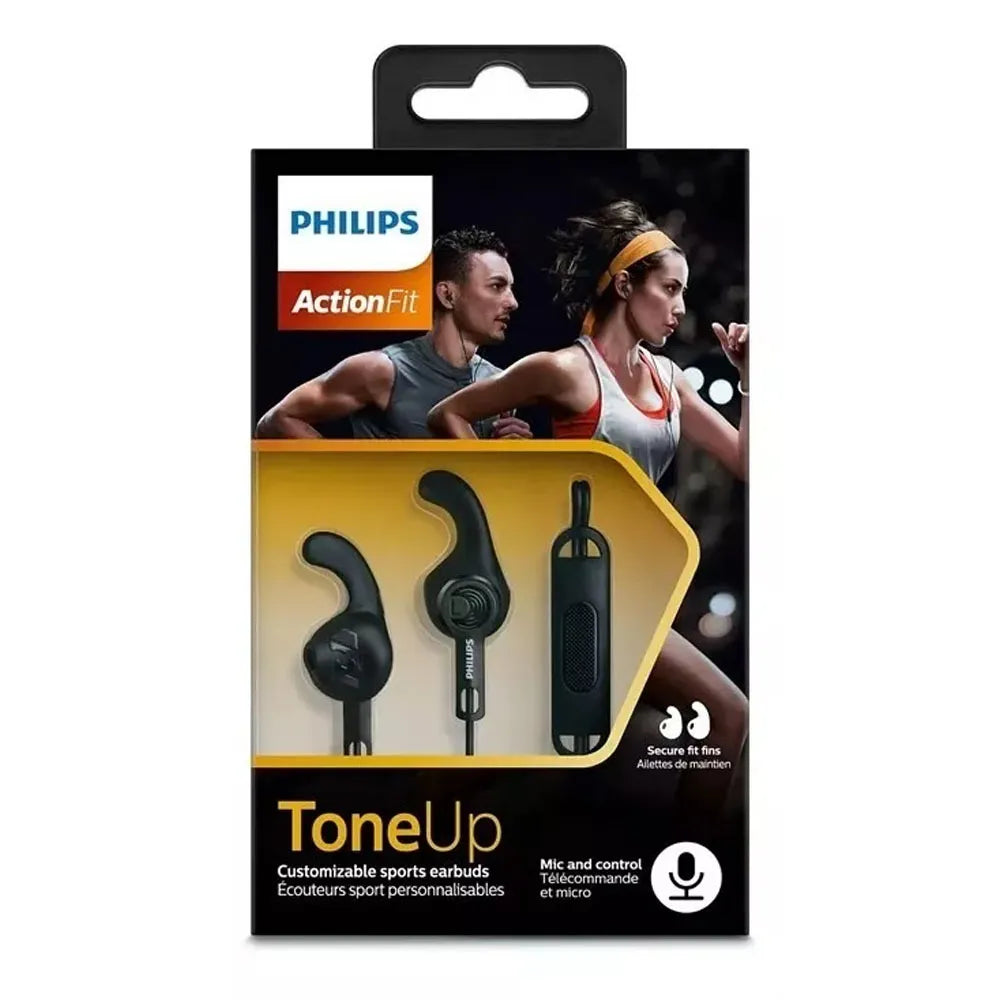 Audífonos Alámbricos In-Ear Deportivo Philips ActionFit SHQ1305BK/27