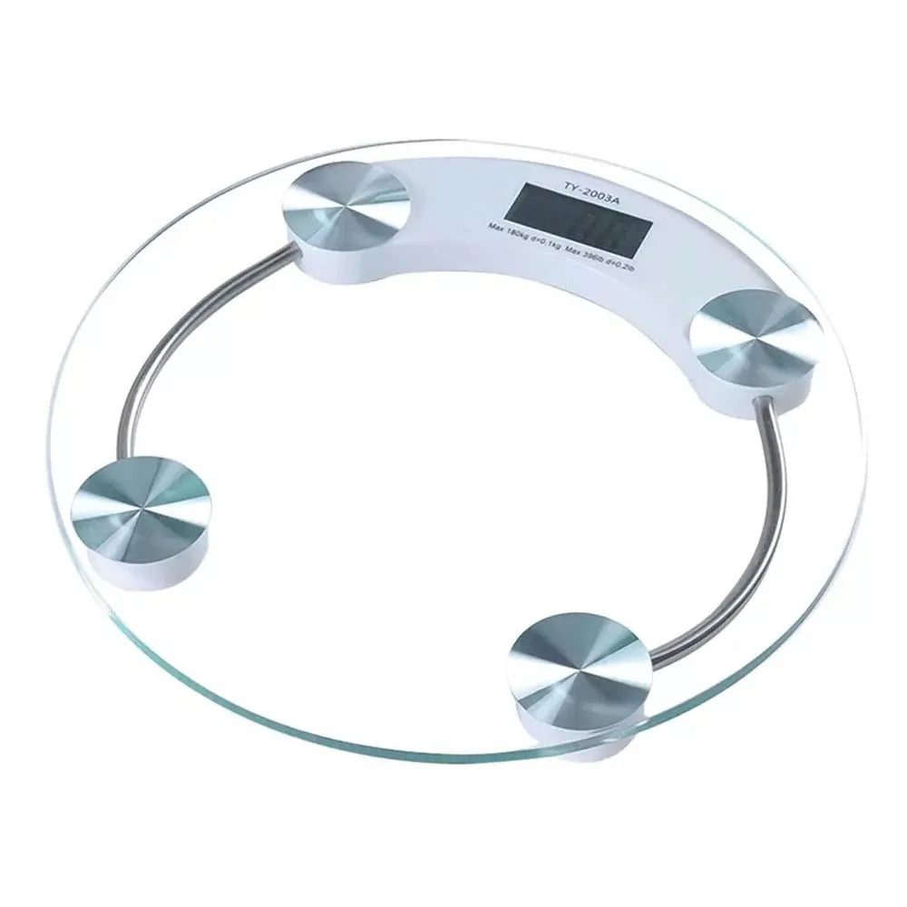 Báscula Personal Digital para Baño de Vidrio Templado Circular