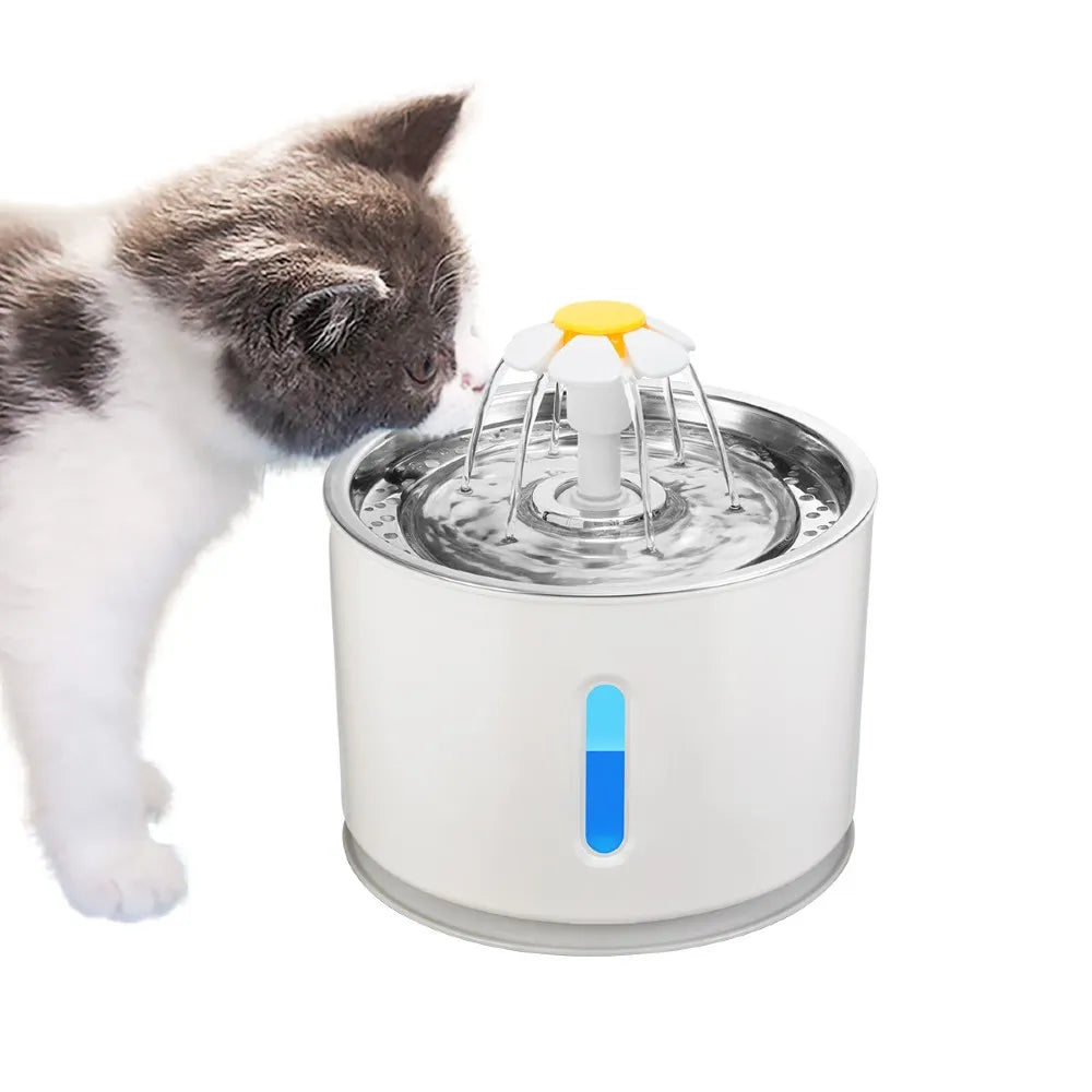 Bebedero Eléctrico Fuente de Agua para Mascotas 2.4L