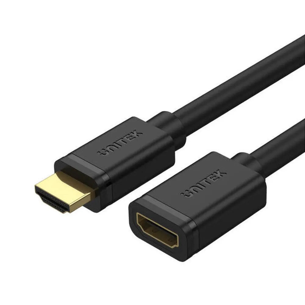 Cable Extensor HDMI Hembra a HDMI Macho V2.0 Unitek de 3 Metros Y-C166K