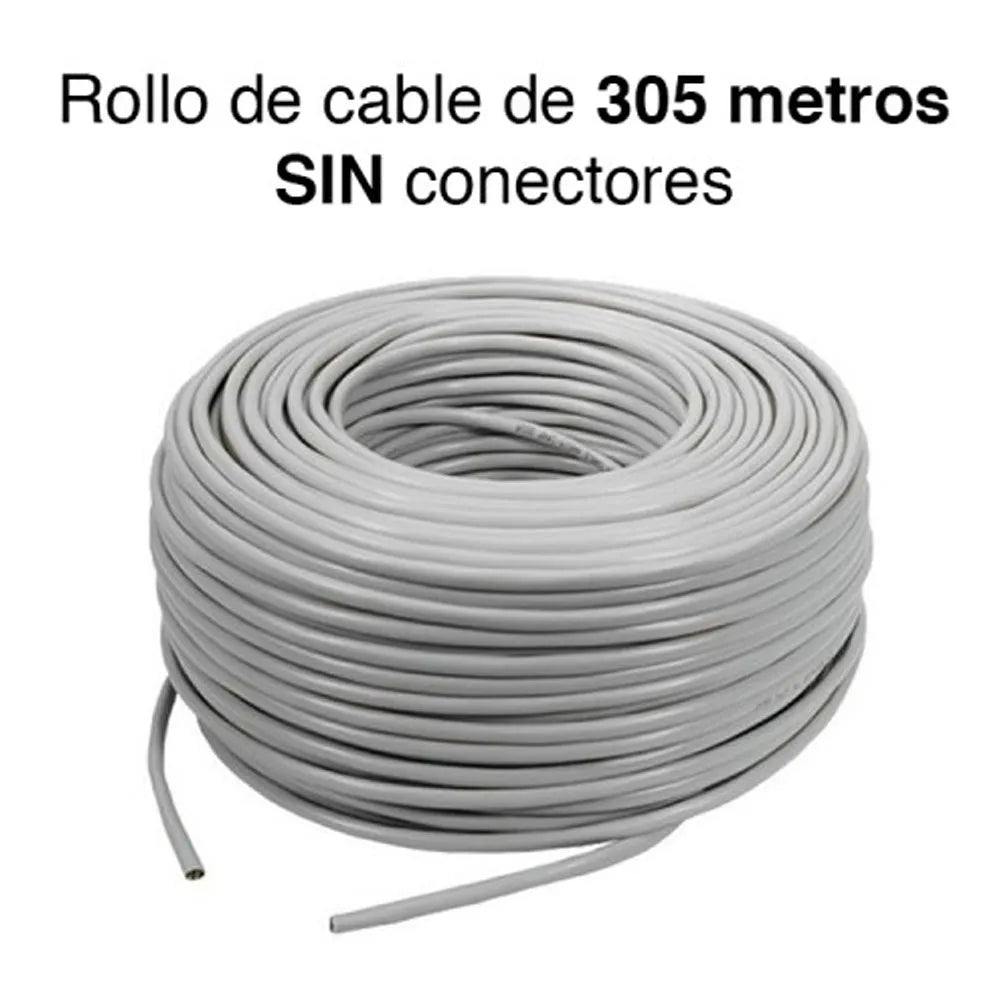 Cable de Red UTP Cat-5e de 305 Metros Ulink 24 AWG 4x2x0.48mm CCA PVC Indoor