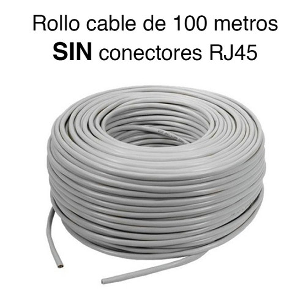 Cable de Red UTP Cat-6 de 100 Metros Ulink 23 AWG 4x2x0.52mm CCA PVC Indoor