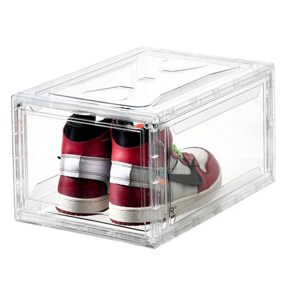 Caja de Plástico Transparente Apilable Organizador para Zapatos