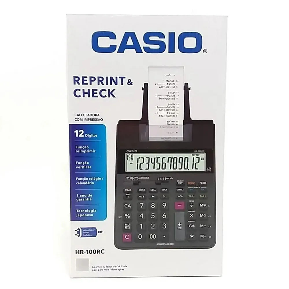 Calculadora Impresora Casio HR-100RC