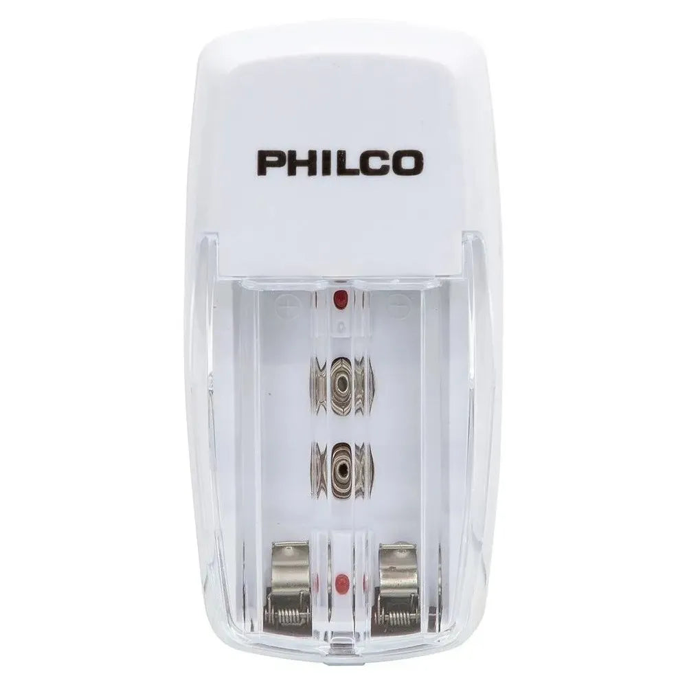 Cargador de Pilas Philco + 2 Pilas NI-MH Recargables AA 2700mAh 42ULX-9580F