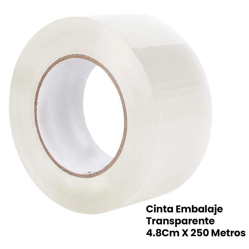 Cinta Embalaje Transparente 4.8Cm x 250 Metros