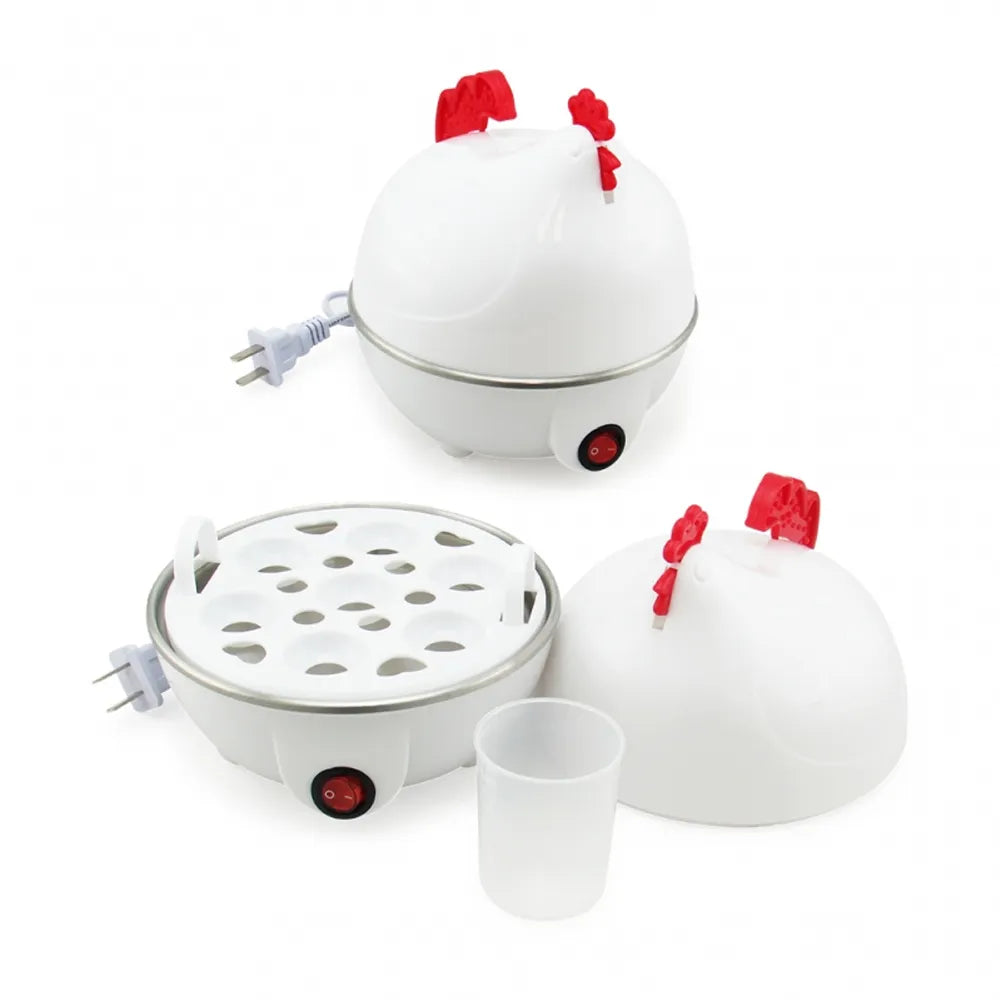 Cocedor de Huevos al Vapor 350W YS-205 Modelo Gallina Color Blanco