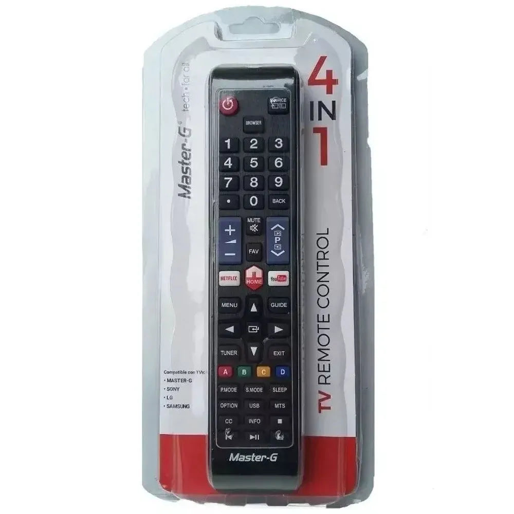 Control Remoto Universal Master-G 4 En 1