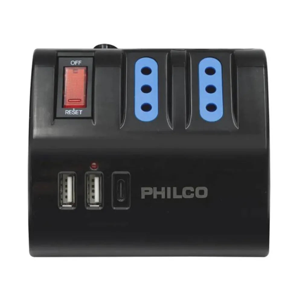 Extensión Alargador de Escritorio 3P 2USB 1USB-C 19PLC2044N Color Negro