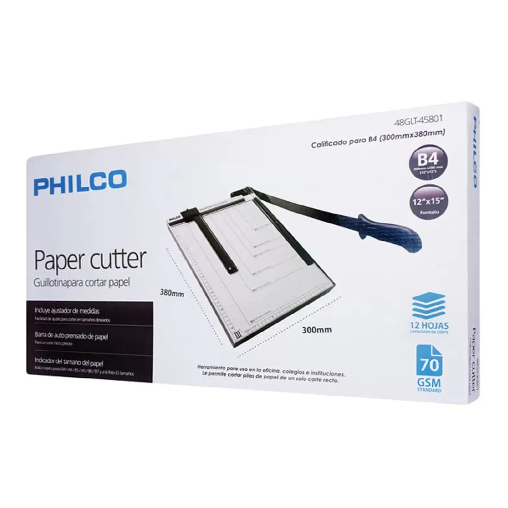 Guillotina Corta Papel Philco B4 300mm x 380mm 48GLT-45801