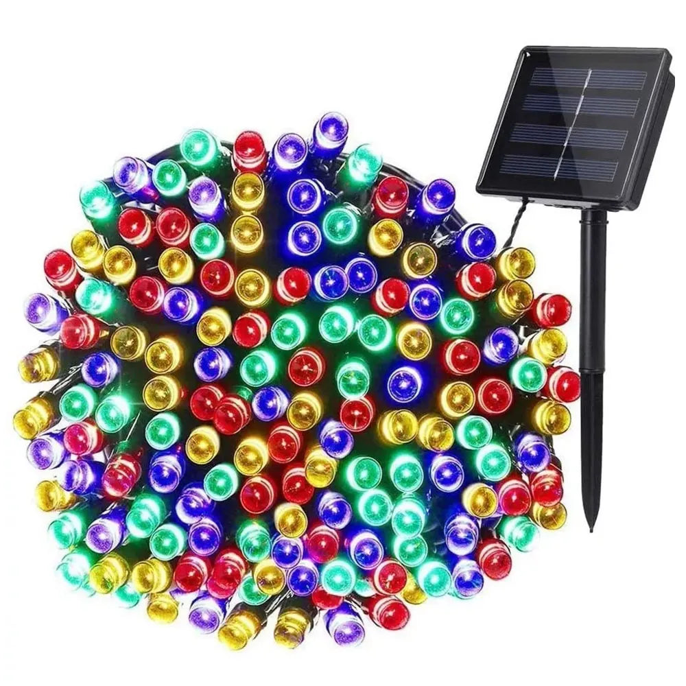 Guirnalda de Navidad 200 LED Solar de 20 Metros Multicolor