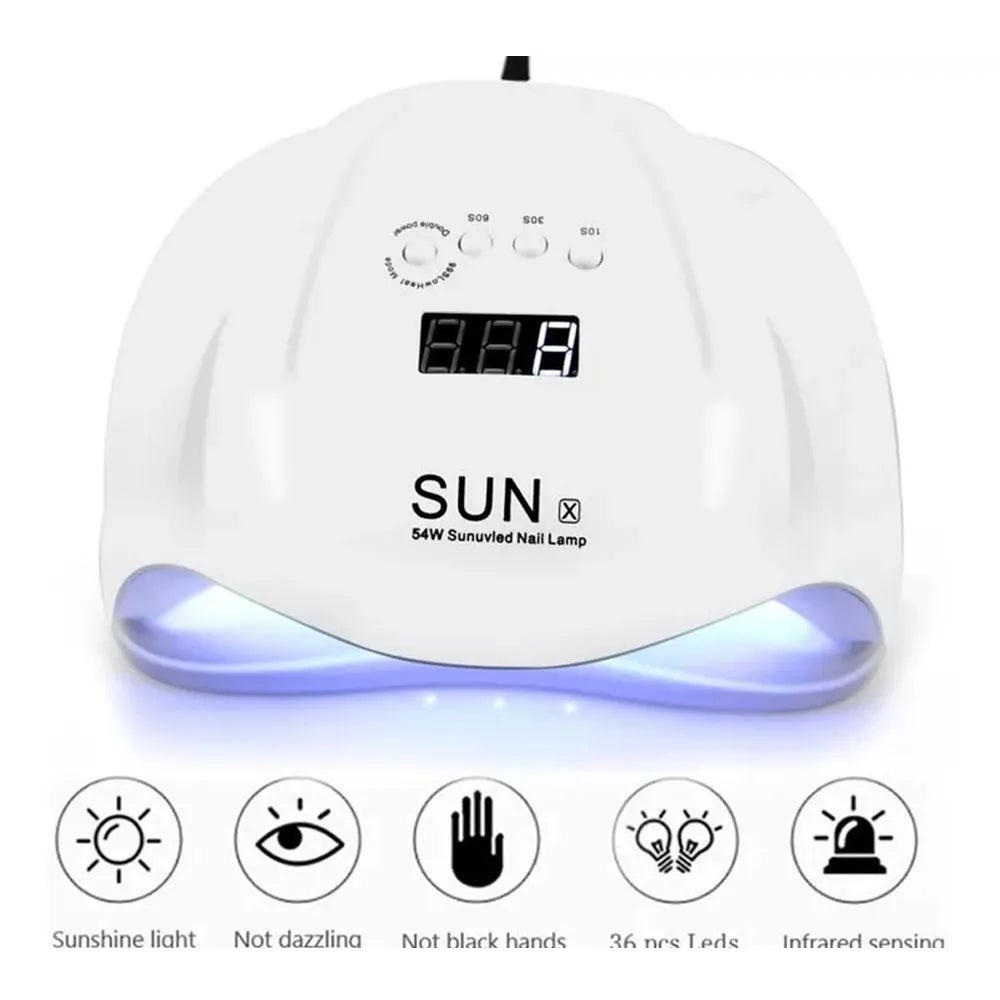 Lampara LED UV Sun X 54W para Uñas Manicure