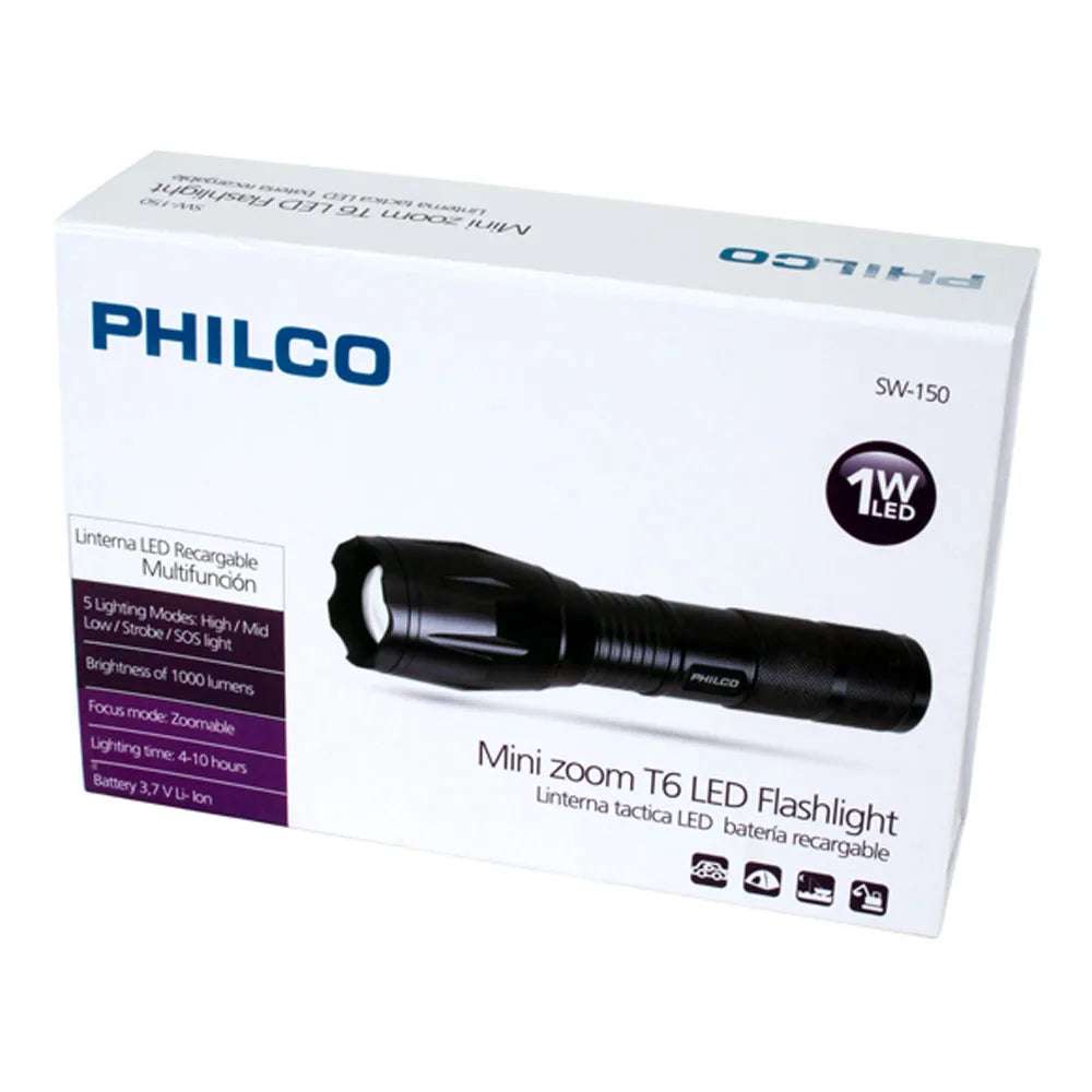 Linterna LED Philco CREE T6 SW150