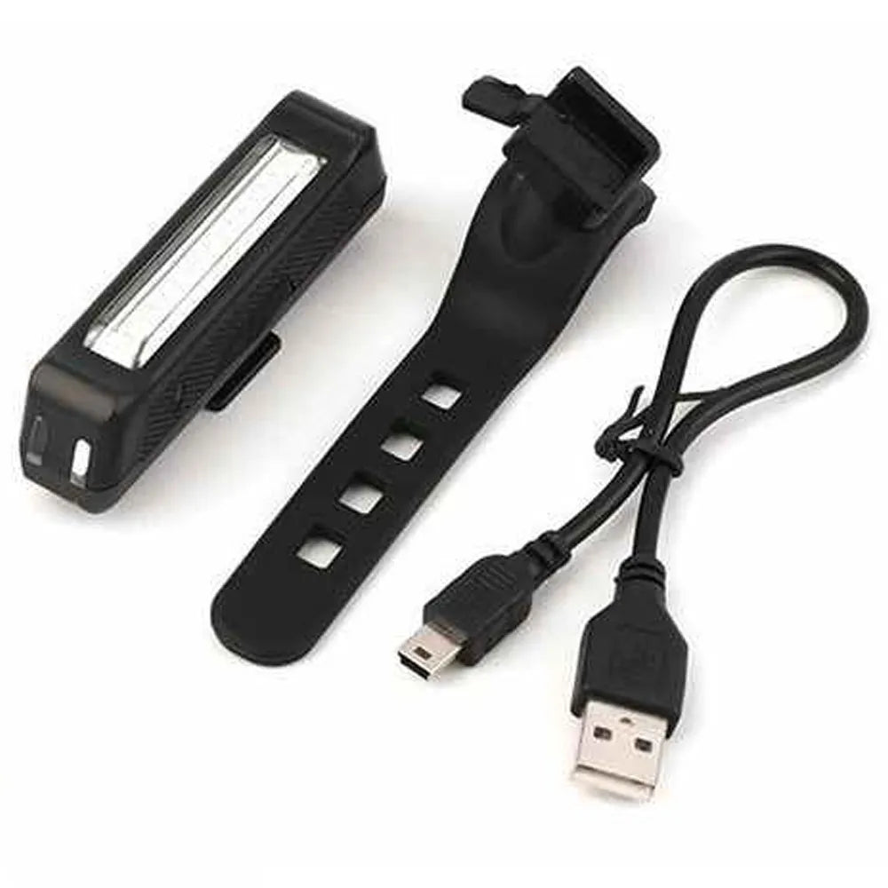 Luz para Bicicleta USB Recargable LED-COB 4 Modos HJ-035