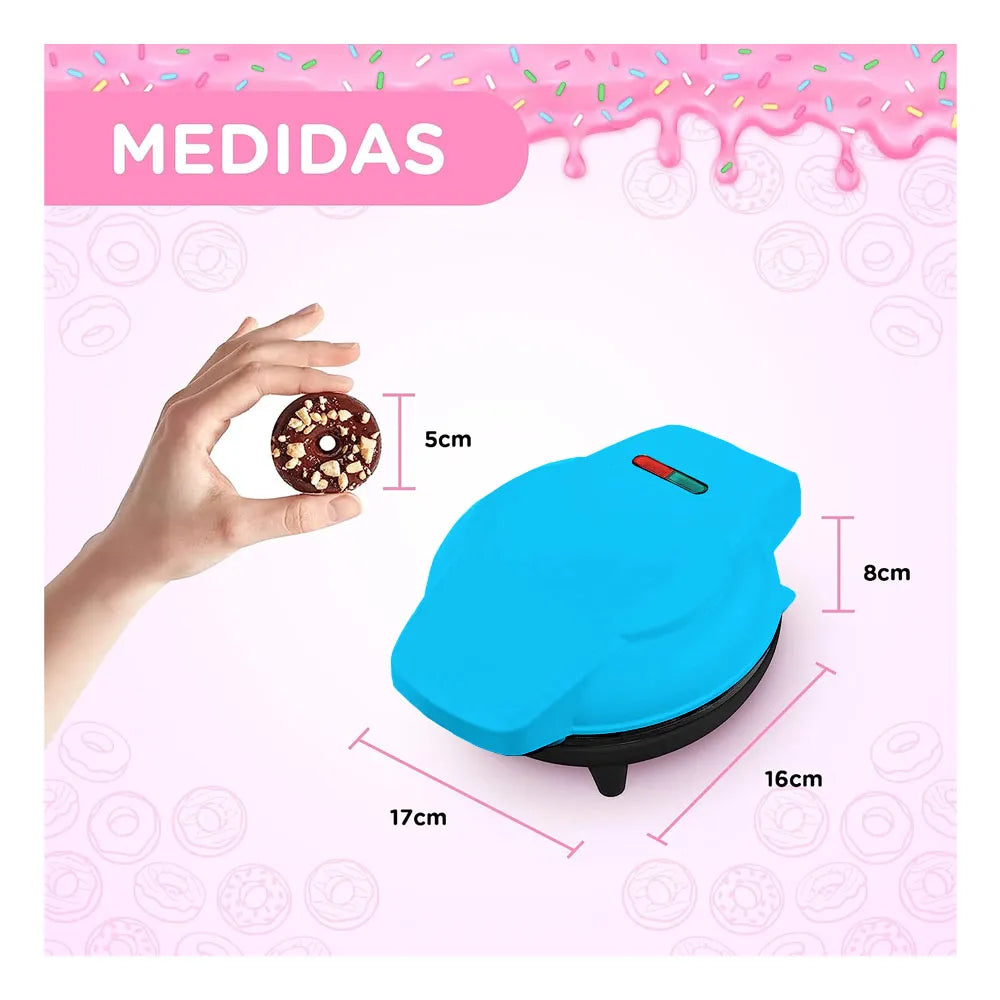 Maquina de Donas Hyllis 1200W HLS-86322 Azul