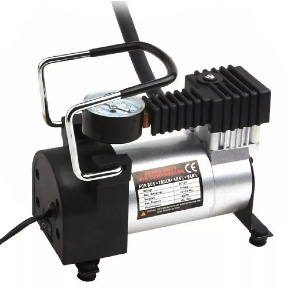 Mini Compresor de Aire Neumático Heavy Duty 12V 965 Kpa 140 Psi