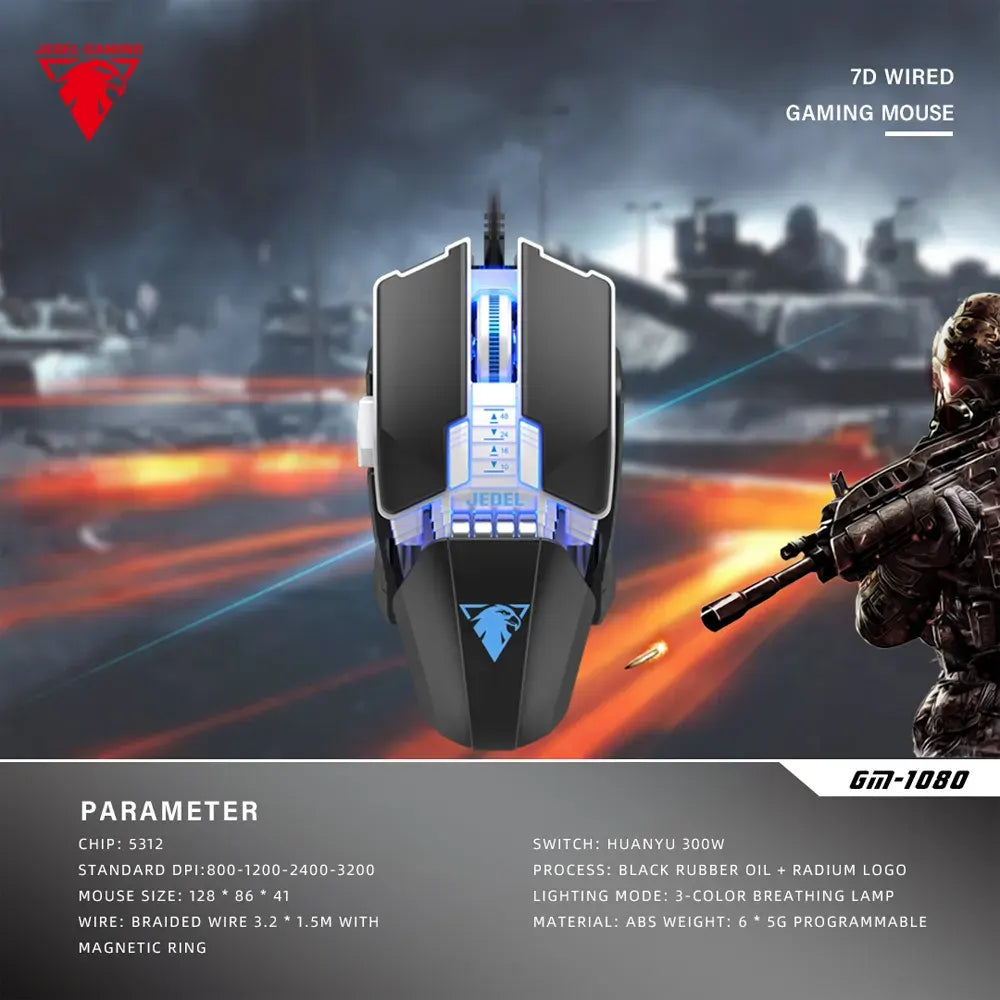 Mouse Gamer Jedel GaminMouse Gamer Jedel Gaming GM1080g GM1080