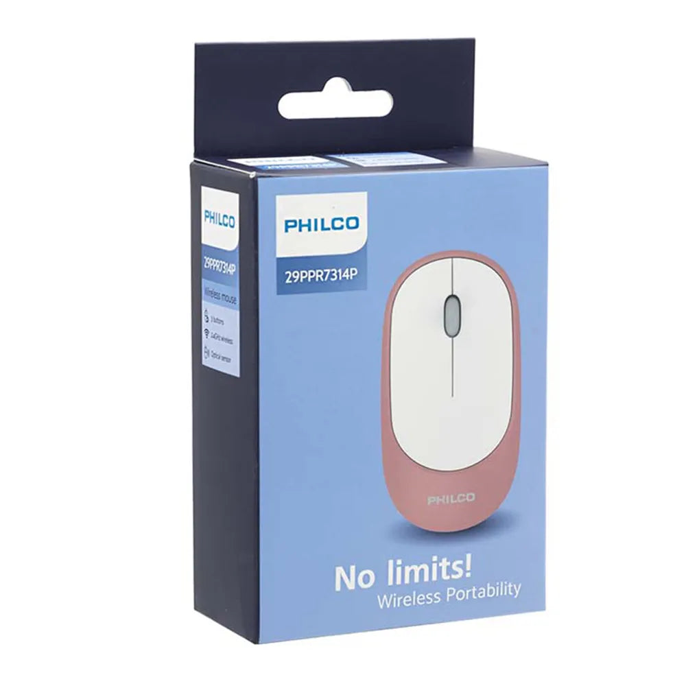 Mouse Inalámbrico Philco 29PPR7314P Rosa