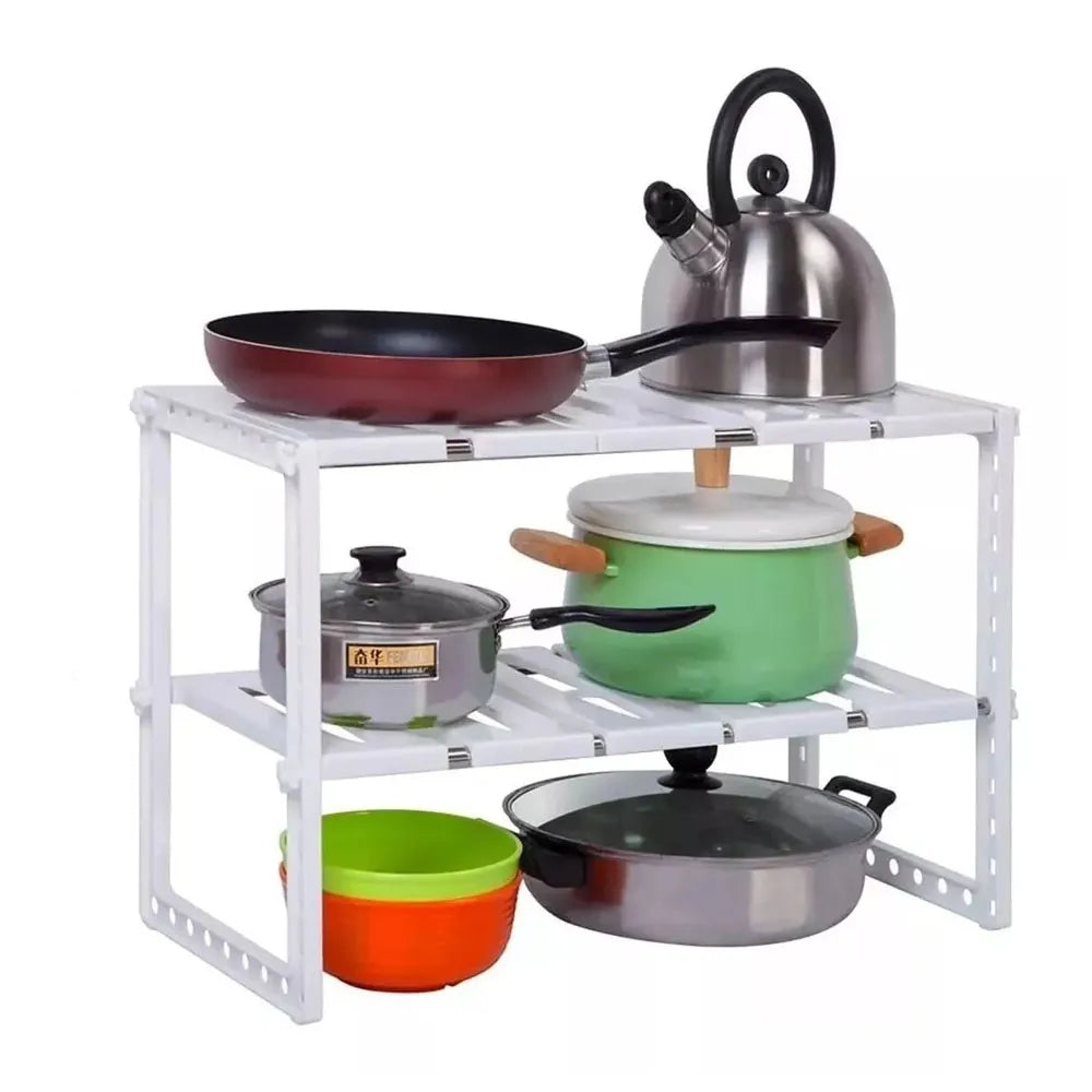 Mueble Organizador Estante Cocina Baño Ajustable 50 a 70 Cm