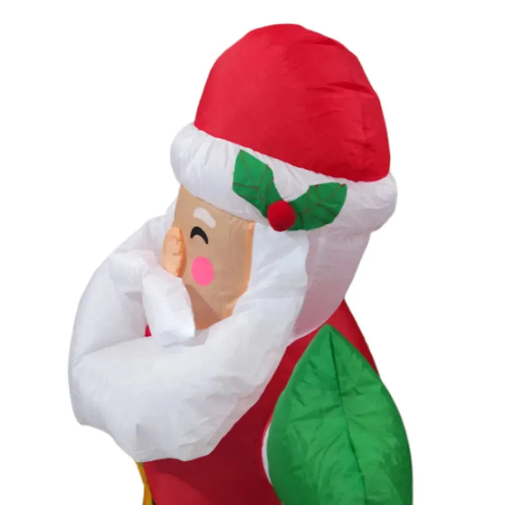 Muñeco Inflable Santa Claus Viejo Pascuero de 90 Cm