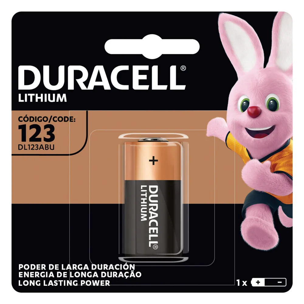 Pilas Litio 3V Duracell CR123