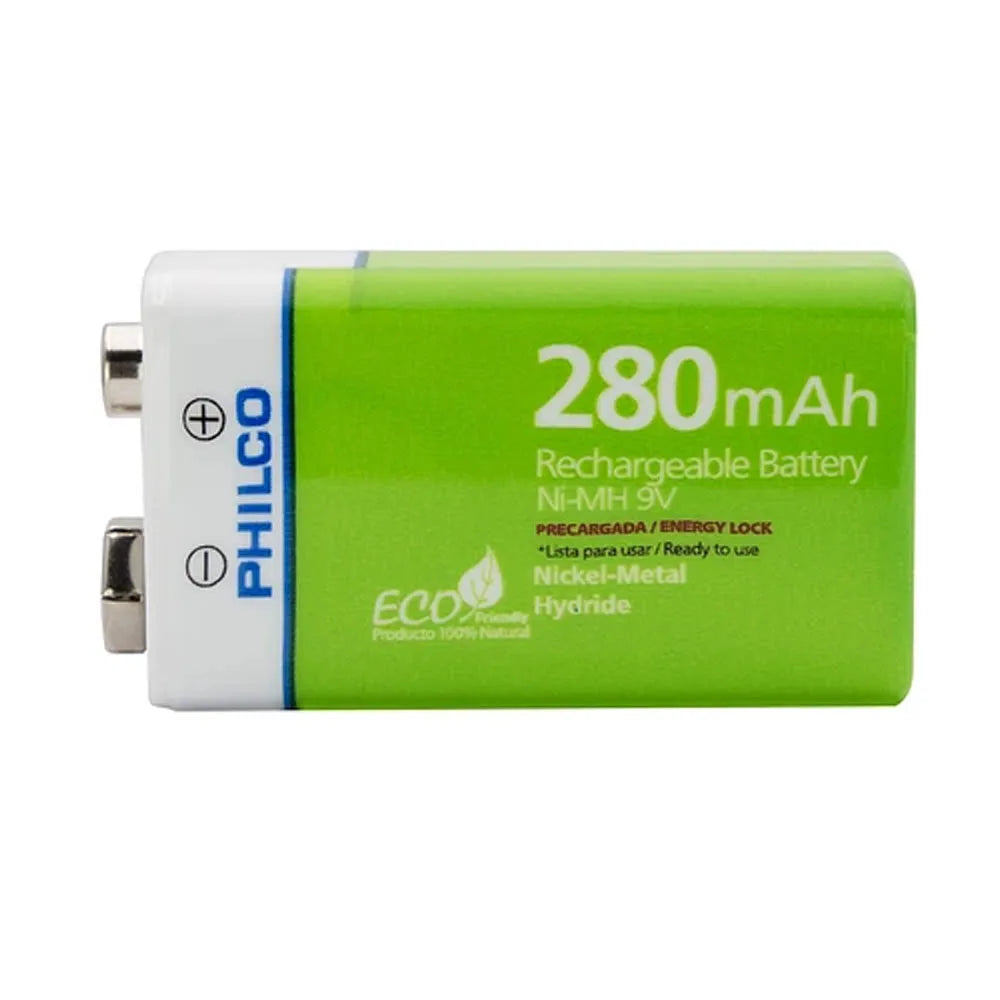 Pilas Ni-MH Recargables 9V Philco 280mAh 42ULX92800