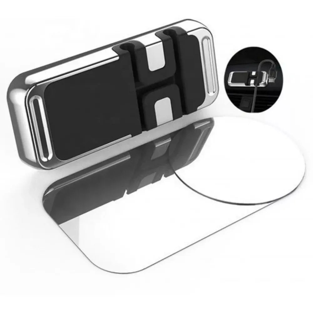 Soporte Magnetico Universal Para Celular Con Porta Cable