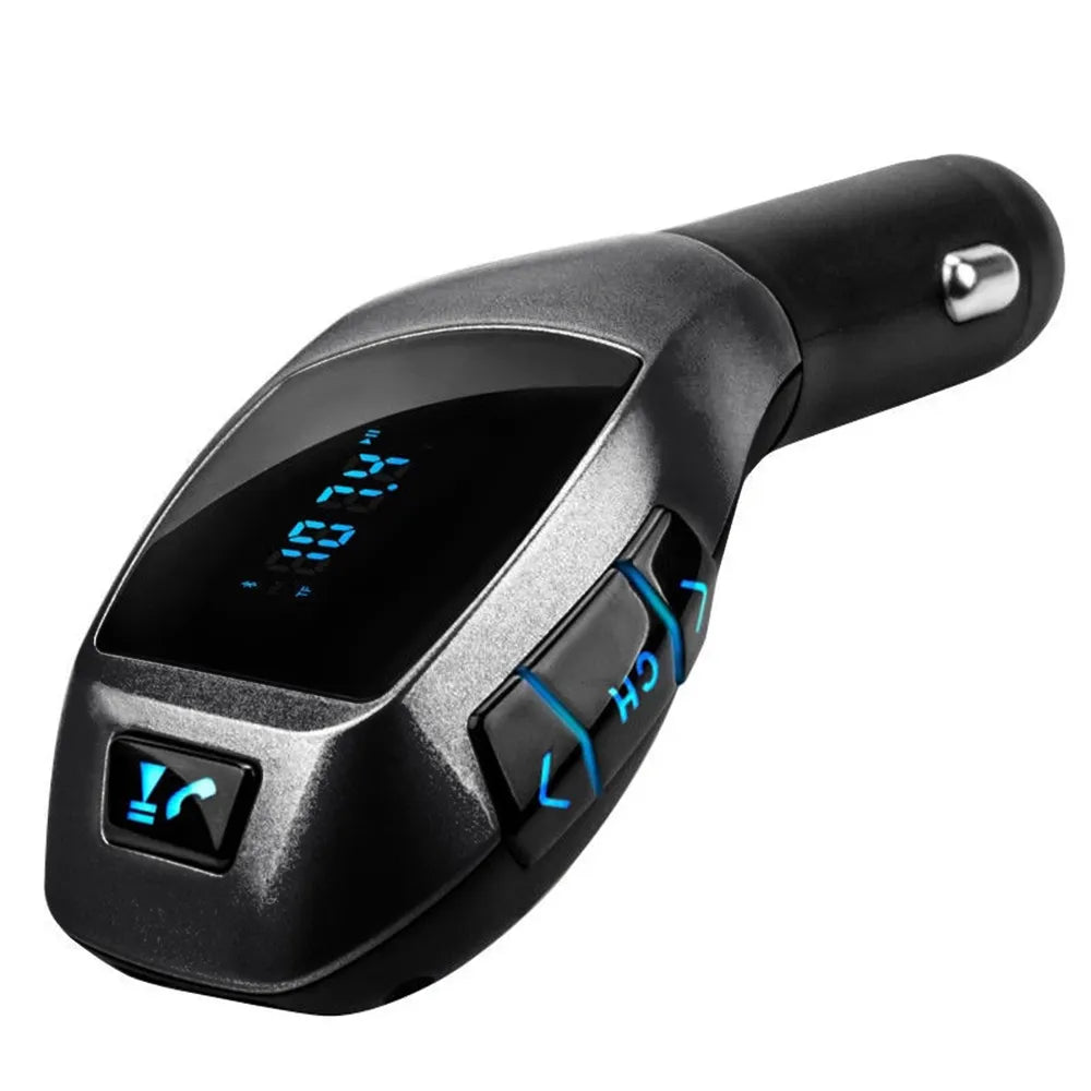 Transmisor Fm Bluetooth Para Autos X6 Color Negro
